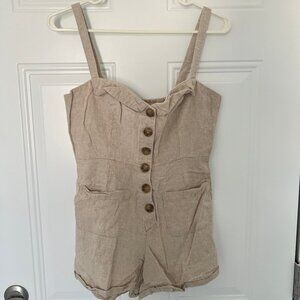 Urban Outfitters Linen Romper